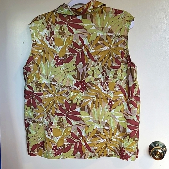 Anne Carson Women Sleeveless Linen Top - Picture 2 of 5